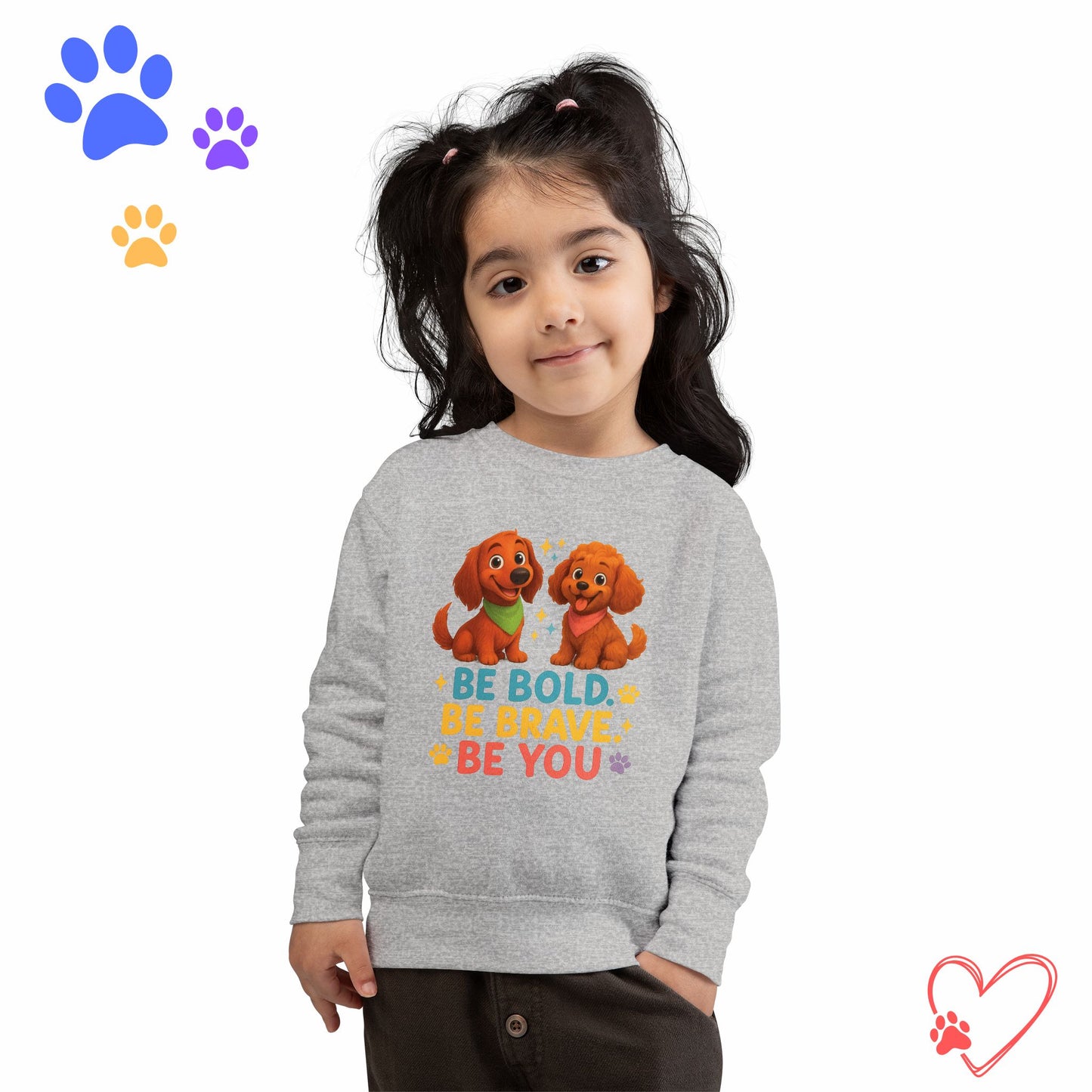 Toddler Sweatshirt Be Bold Be Brave Be You