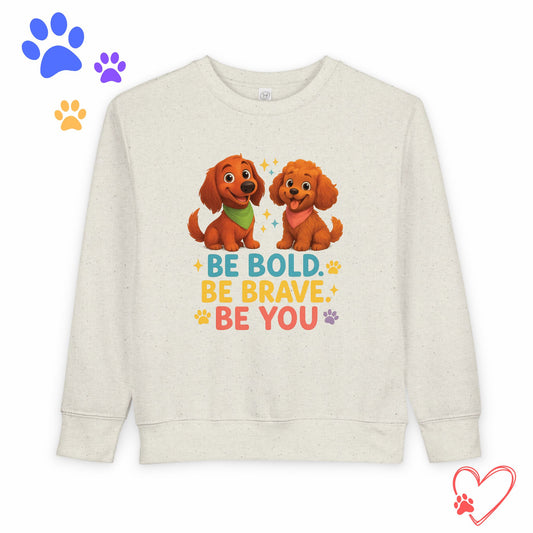 Toddler Sweatshirt Be Bold Be Brave Be You