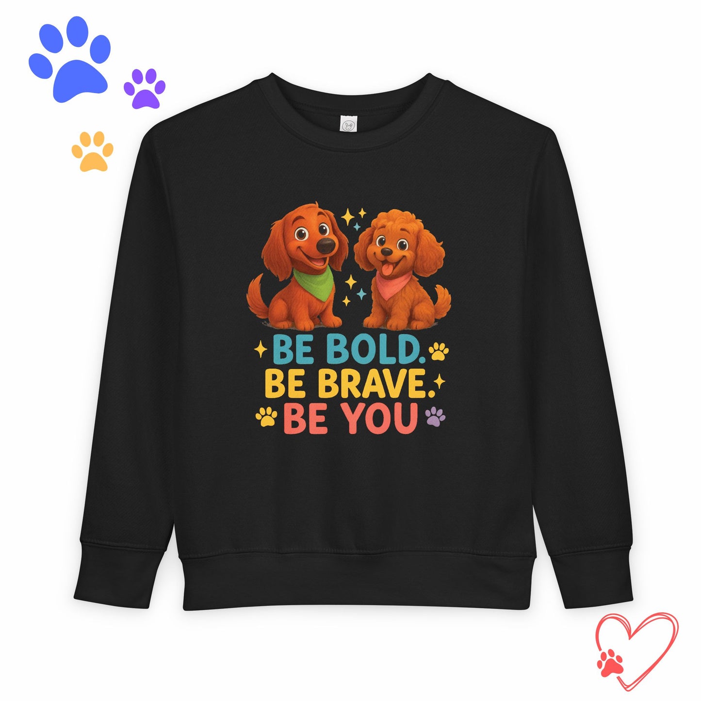 Toddler Sweatshirt Be Bold Be Brave Be You
