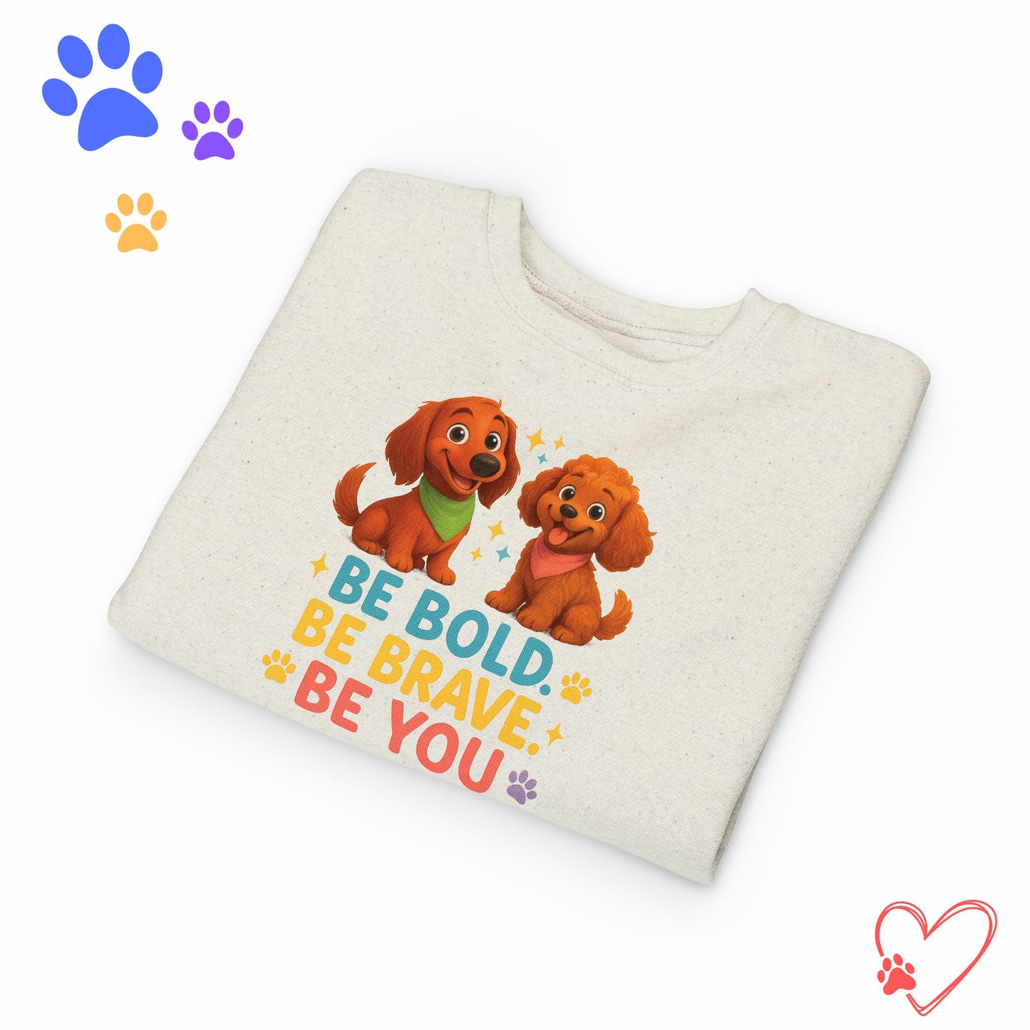 Toddler Sweatshirt Be Bold Be Brave Be You