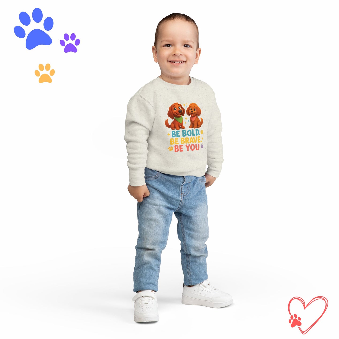 Toddler Sweatshirt Be Bold Be Brave Be You