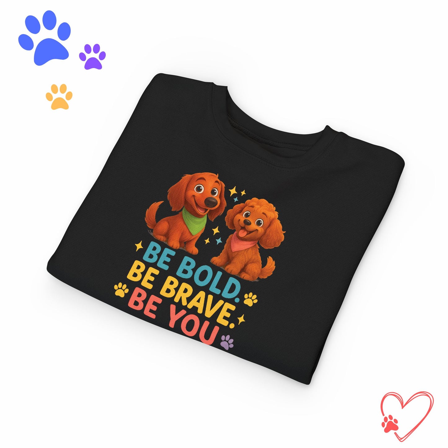 Toddler Sweatshirt Be Bold Be Brave Be You