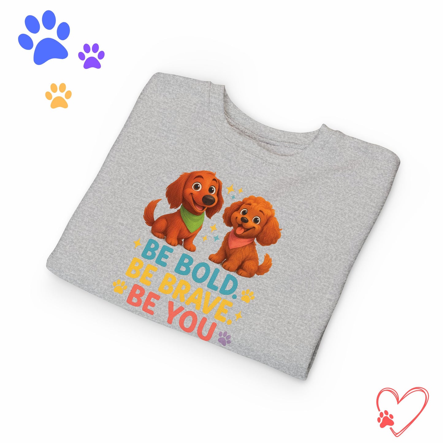 Toddler Sweatshirt Be Bold Be Brave Be You