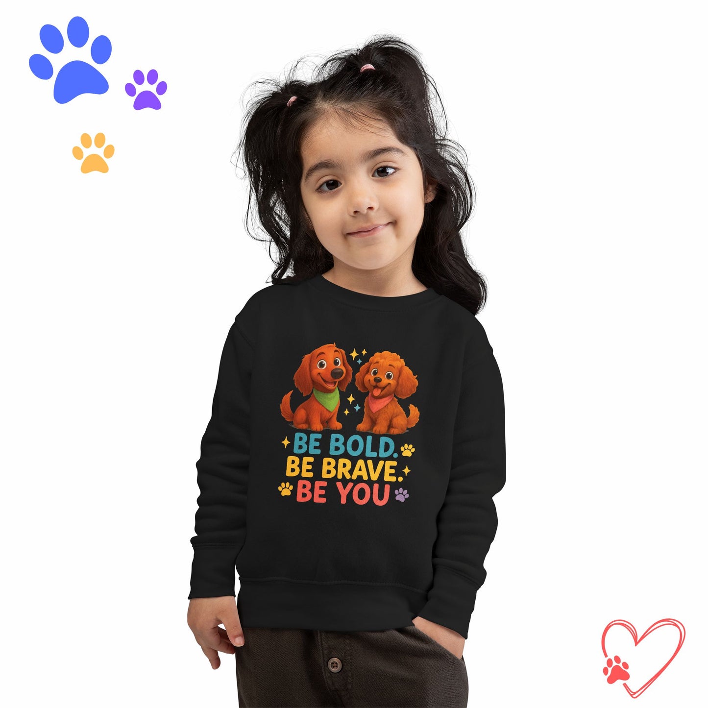 Toddler Sweatshirt Be Bold Be Brave Be You