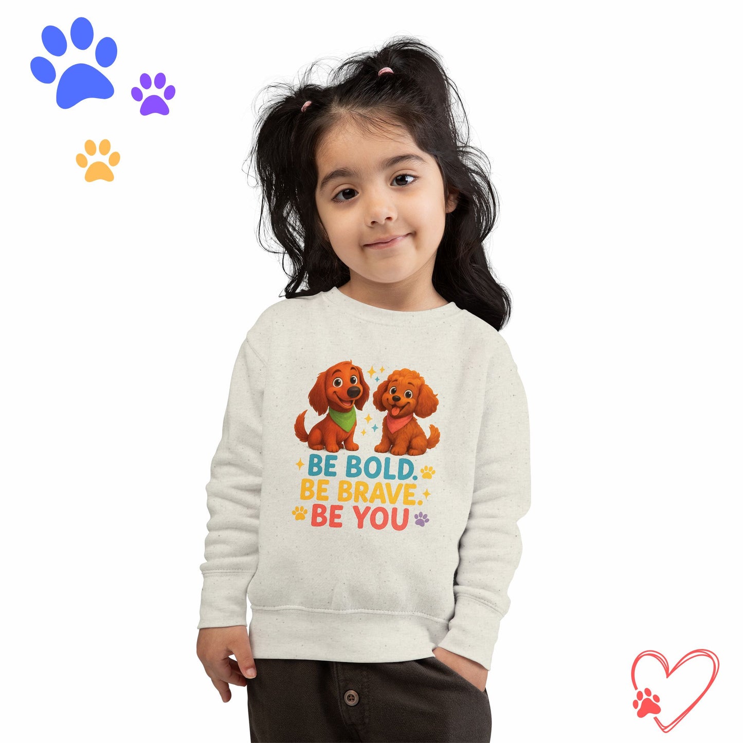 Toddler Sweatshirt Be Bold Be Brave Be You
