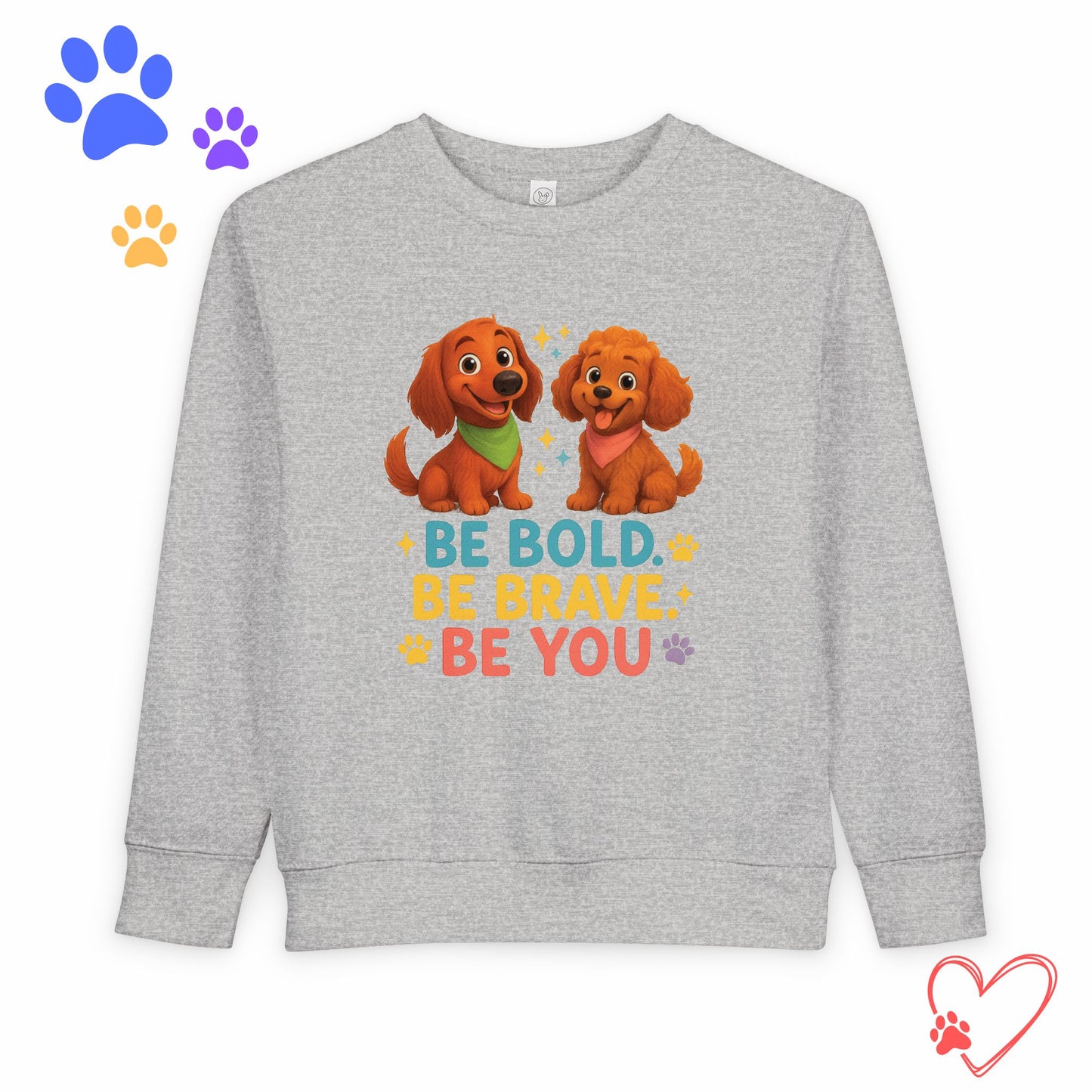 Toddler Sweatshirt Be Bold Be Brave Be You